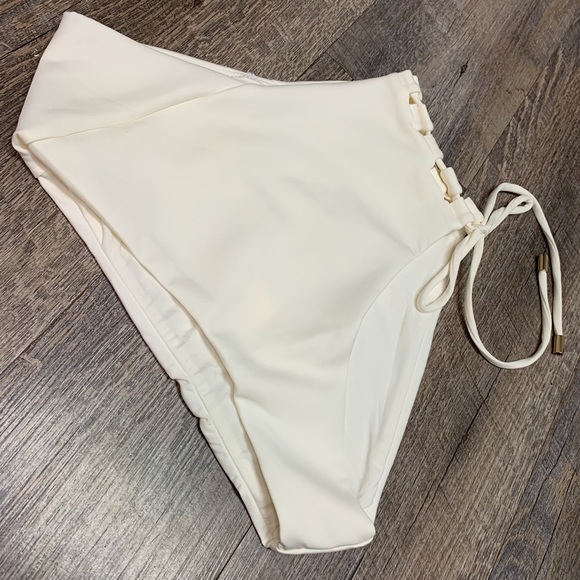 KOPPER & ZINK ROMEO HIGH RISE CREAM BIKINI BOTTOM - Picture 5 of 16